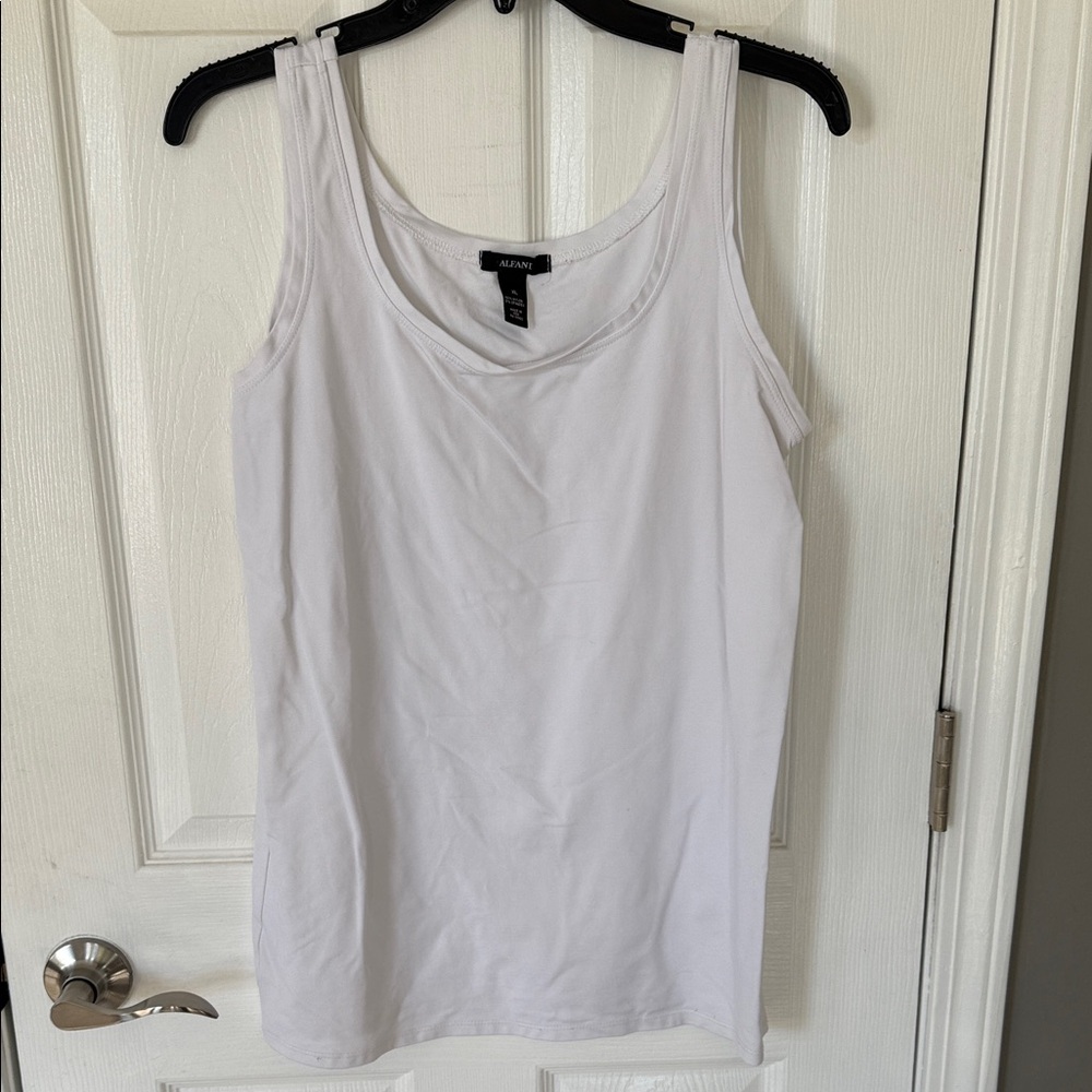 Alfani Classic White Tank Top